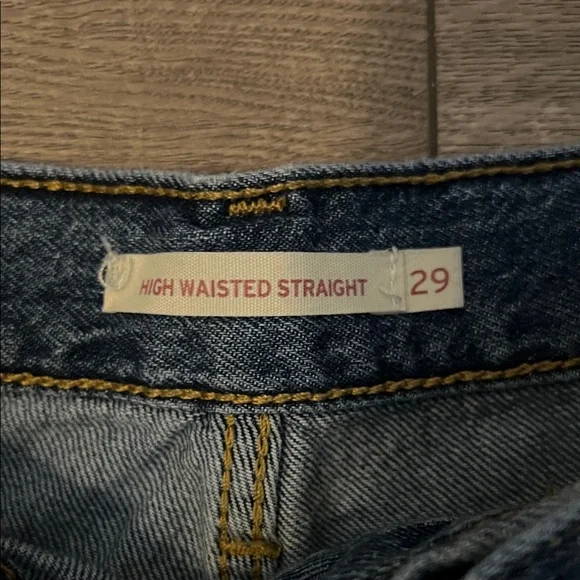 Levi's Dark Blue High Rise Jeans - Picture 3 of 5